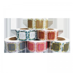 Цветовое бронзирование прозрачного самоклеивания настраиваемого горячего серебряного серебра L0G0 наклеивание наклейку с бумаж...