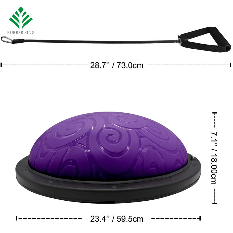 Тренер с балансом с половиной мяча с ремнями йога баланс Ball Anti Slip для основной тренировки по фитнесу силовые тренировки тренировочные тренировки