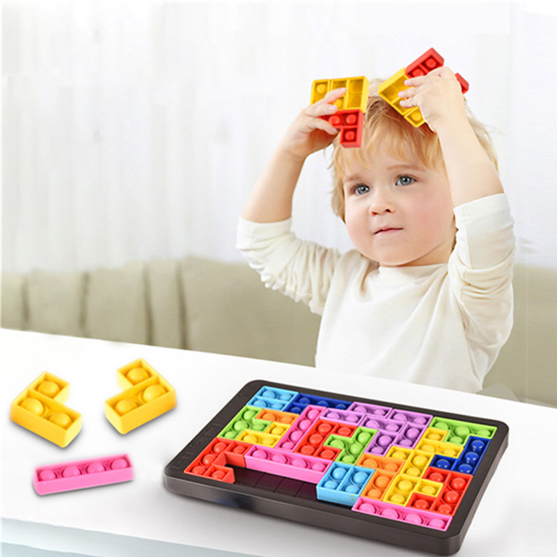 Образование игрушек силиконовой головоломки Push Pop Toys для детей