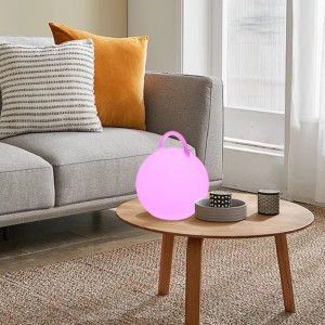 Светодиодная красочная атмосфера прикроватная настольная лампа с ручкой сенсорной контроль беспроводной зарядки круглый совре...