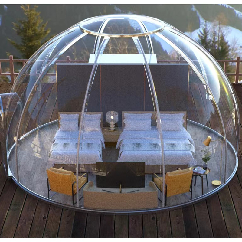 Прозрачная купольная палатка геодезическая открытая палатка для купола для курортного отеля, кемпинга, открытых мероприятий