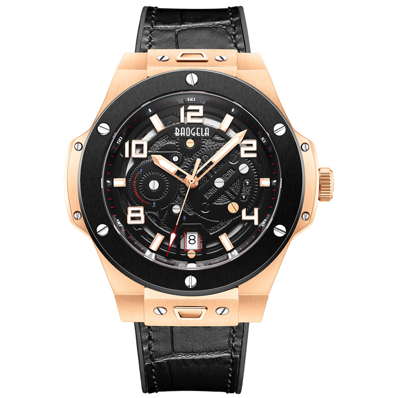 Baogela Men \\ Watch Mechanical Watch Automatic Hollow Fashion Men