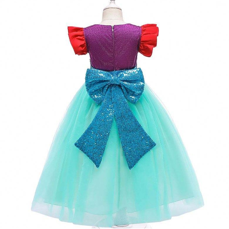 Baige Kids Mermaid Ariel Princess Girl Dress Dress Halloween Performance Cospleum Mry002