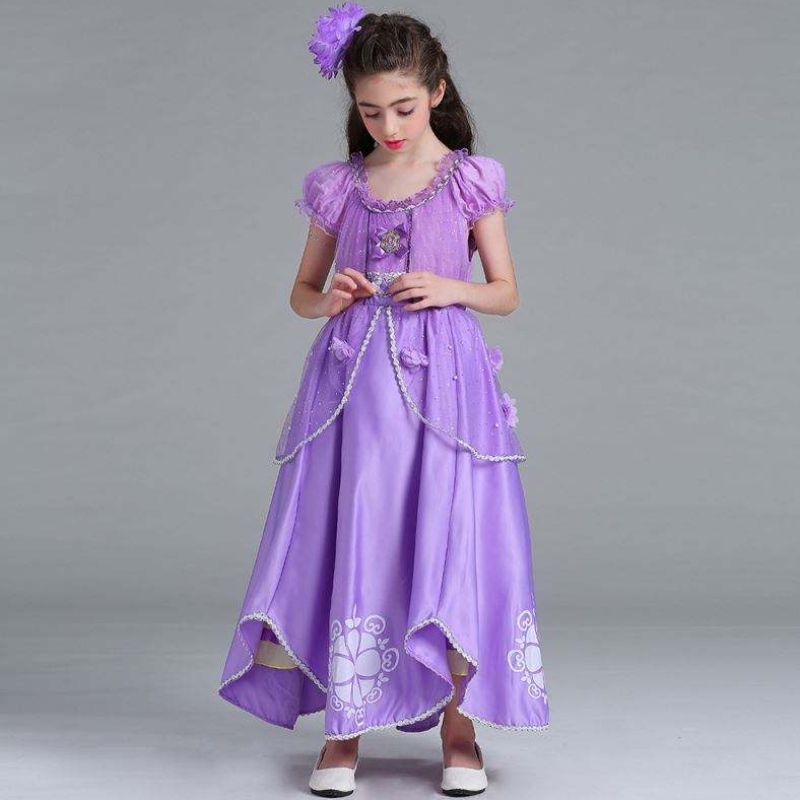 Baige Sophia Rapunzel платье Lilac Girl Girl Princess Press Prescom