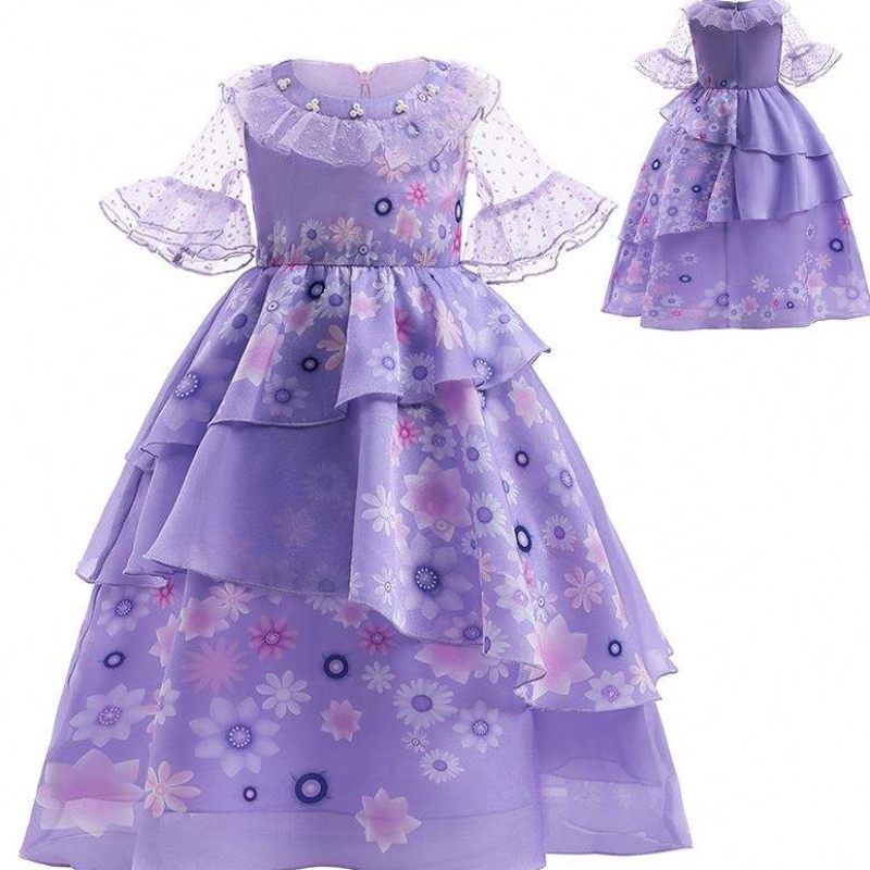Baige Cosplay Isabella Purple Anime Encanto платье карнавальная вечеринка принцесса костюм для девочек