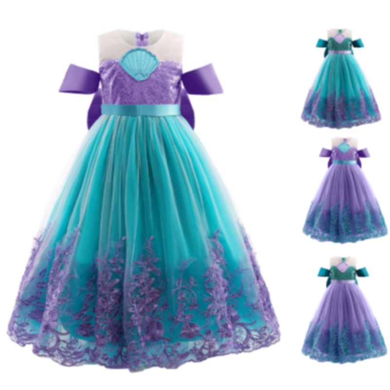 Русалка принцесса платье детские костюмы косплей Хэллоуин