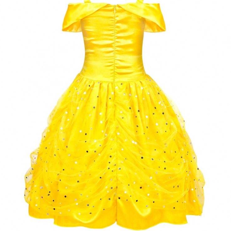 Детская ткань детей единорога Бальное платье платья дизайнерские платья для вечеринки DJS006
