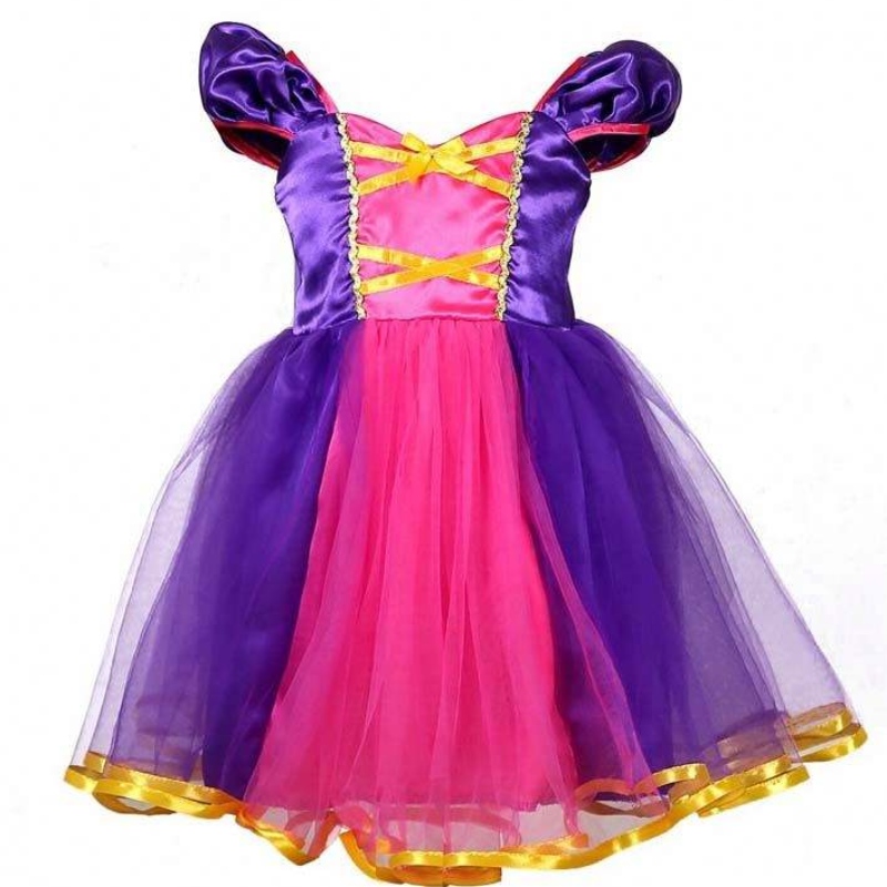 Детский костюм вечеринка нарядить принцессу Рапунцель детская девочка платья для вечеринки принцесса DGHC-031