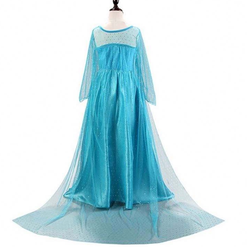 Дети рождественский день рождения Принцесса косплей Elsa 2 Girls Dress DGHC-002