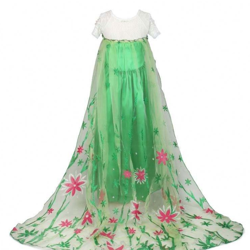 Amazon Top Top Seller Girl \\ Dritleder Drentle Dress Press Princess Anna Kids Dress Elsa для 4-10y HCGD-019
