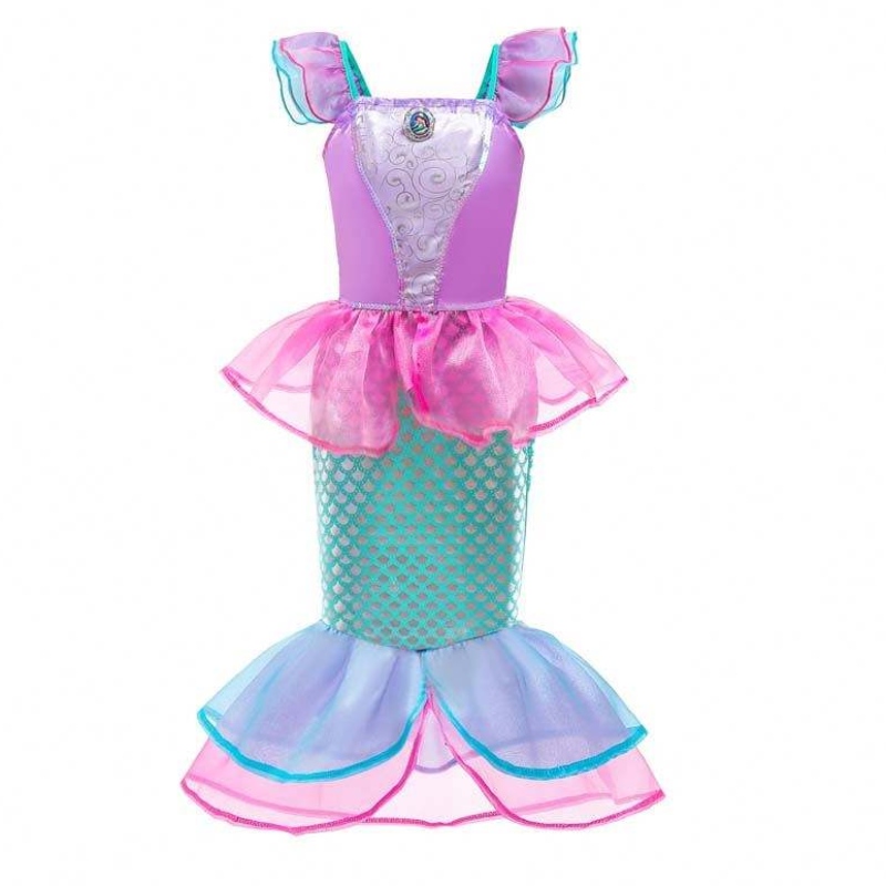 Amazon Top Top Seller Girl \\ Dritleder Drentle Dress Press Princess Anna Kids Dress Elsa для 4-10y HCGD-019