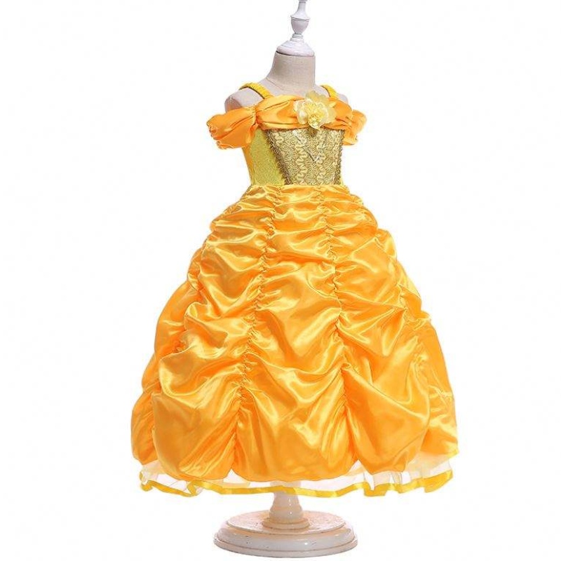 Хэллоуин Рождественский косплей вечеринка Belle Costume Одеться одежды на день рождения Хэллоуин HCBL-008