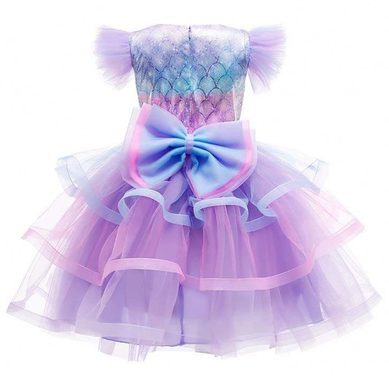 2022 Платье для вечеринки по случаю дня рождения девушки русалка с короной колье принцесса Платье русалки для детей HCMM-004