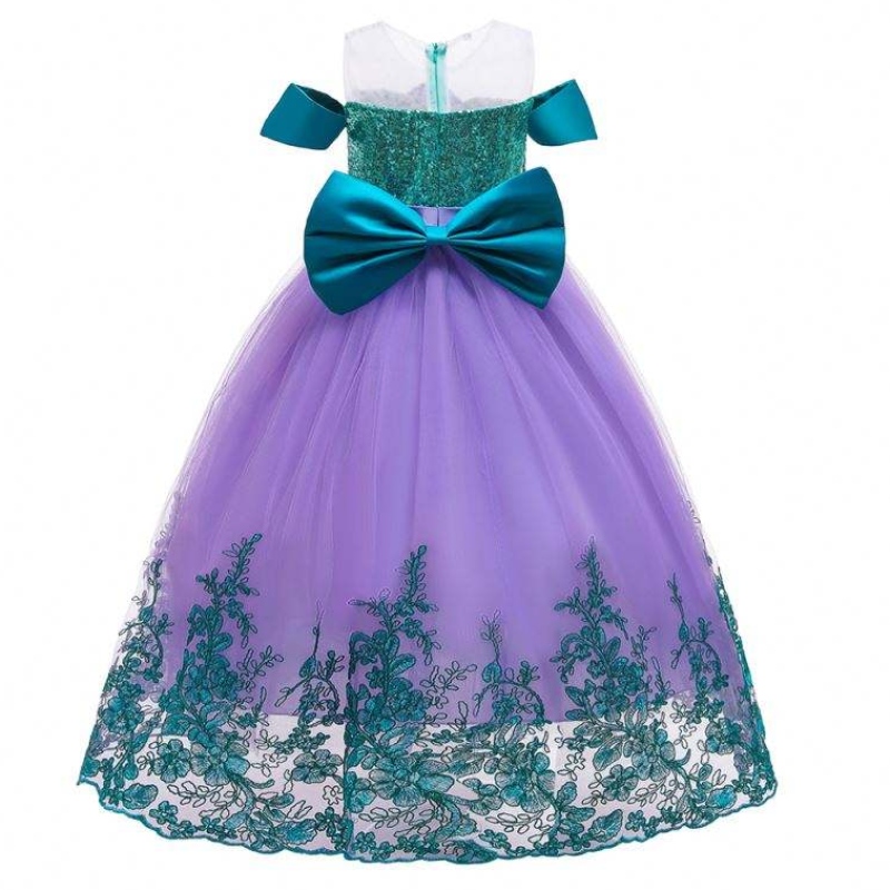 Baige Mermaid Summer осень -цветочная девушка платье Long Princess Christmas Halloween Costume
