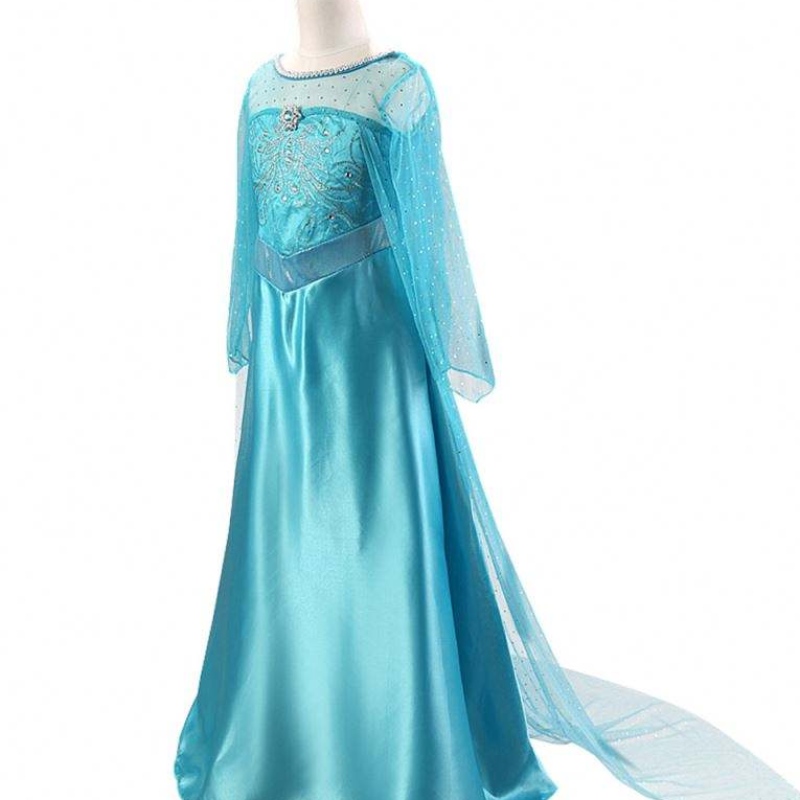2021 Elsa 2 Хэллоуин Юбка для девочек платье хвостовое печатное платье Princess Children Bxlstw