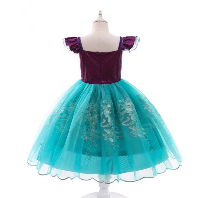 Baige Girls Mermaid Ariel Princess Drent Dress Cosplay Costumes для девочки русалка наряжать детские одежды на Хэллоуин