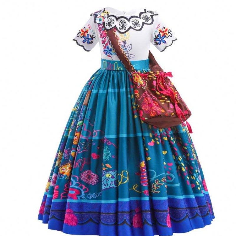 2022 Hot Sale Girls Encanto Movie Fostue Up Mirabel Costum