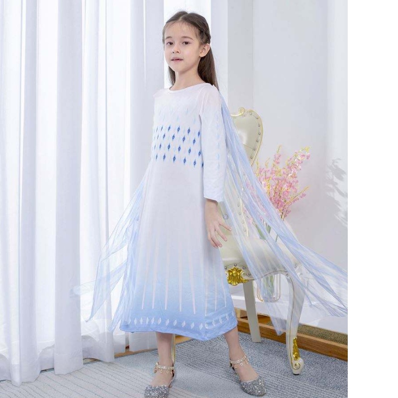 Baige White Princess Elsa Dress Disply Dress Dress Costumes для детского телевидения&фильма костюмы