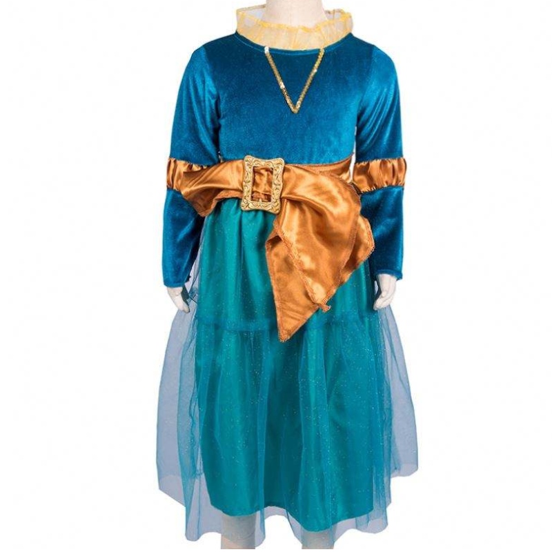 Girl Cosplay Princess Dress Little Adventures средневековая принцесса наряжать костюм костюм мериды для девочек