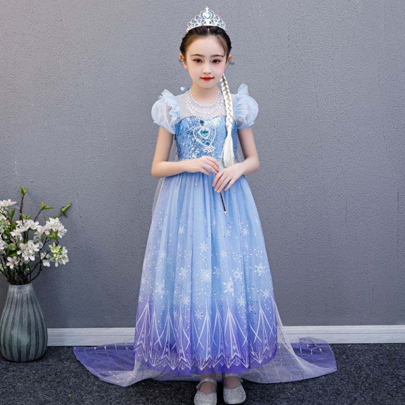 Baige Высококачественная Elsa 2 Princess Kids Party Cartoon Complay Costum