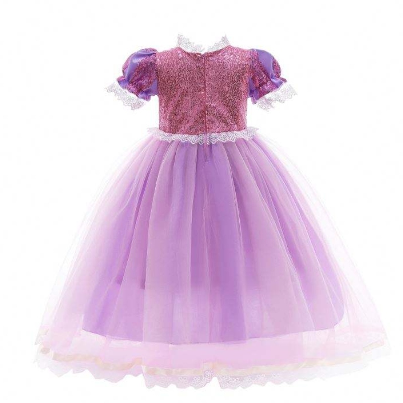 Платье принцессы Белосинечное платье Girl Rapunzel платье