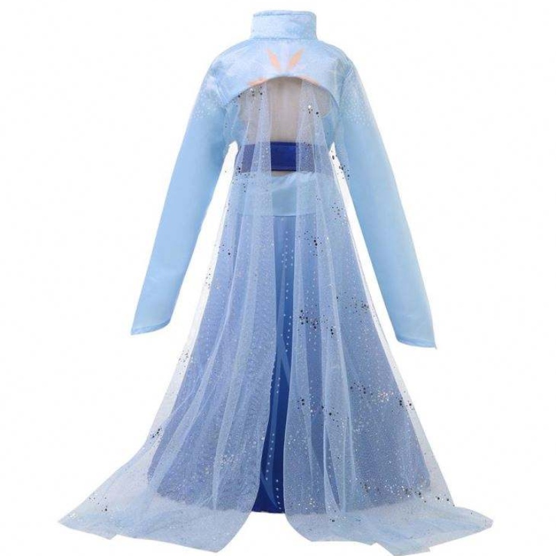 Новое прибытие Elsa Frozen Dress Princess Elsa костюм для девочек