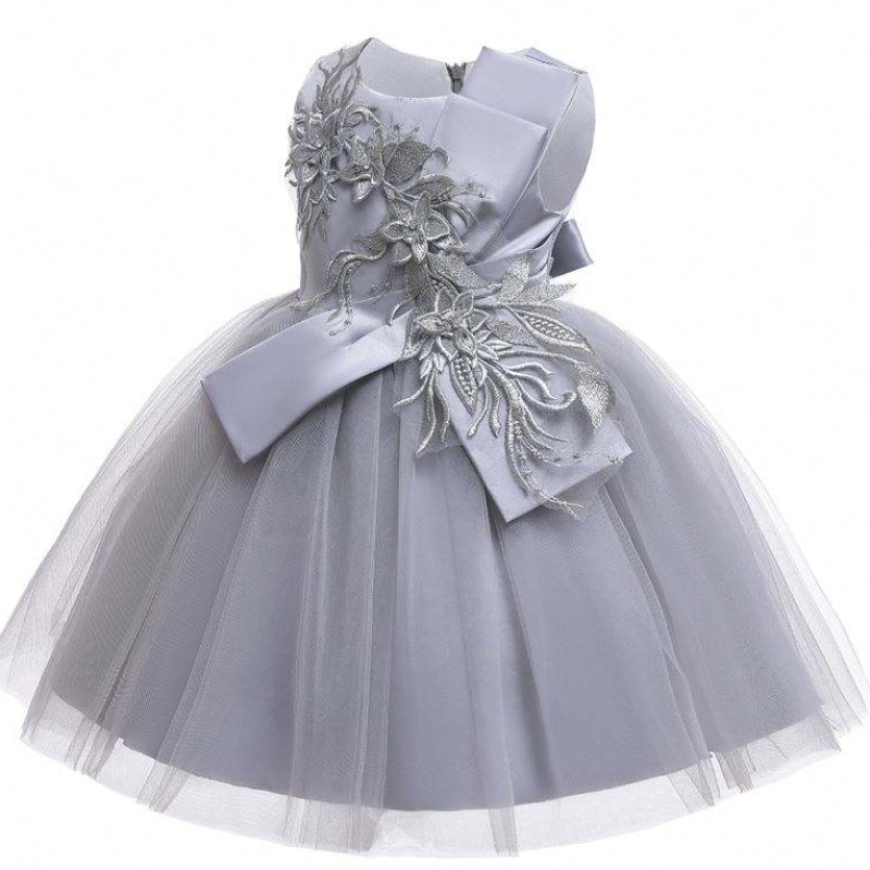 Baige Flower Girls милое без рукавов детское платье для вечеринки Большой лук