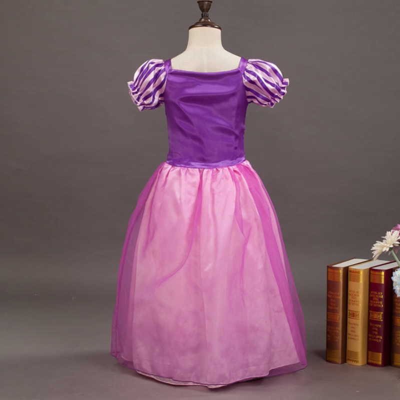 Girls Rapunzel Princess Comsplay Dress Party Gift Mesh Ball Gown Dirthday Movie Costume