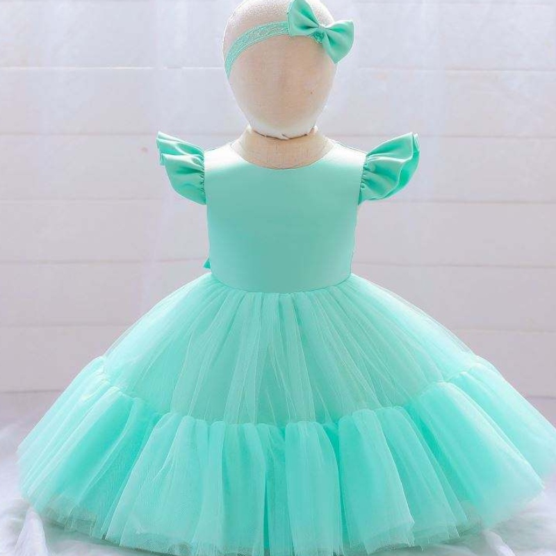 Baige Белые новорожденные девочки -девочки Pufpy Princess Платье рождественское платье 2 года ношение L2038XZ