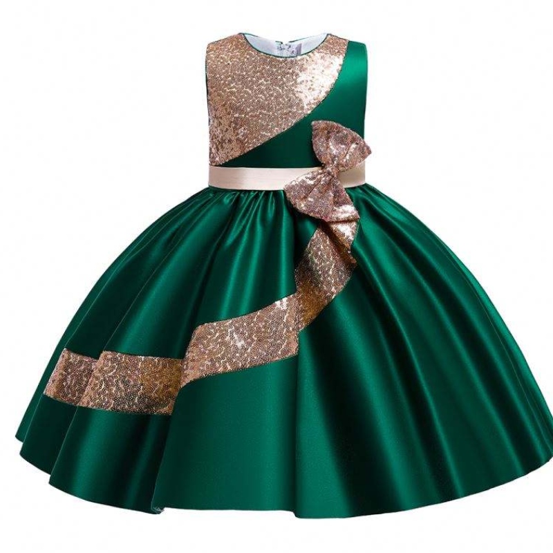 Baige 10 лет Amazon Sequin Sequiend ~ Girl Party Dress Girls Wedding Party Ball Hown L5283