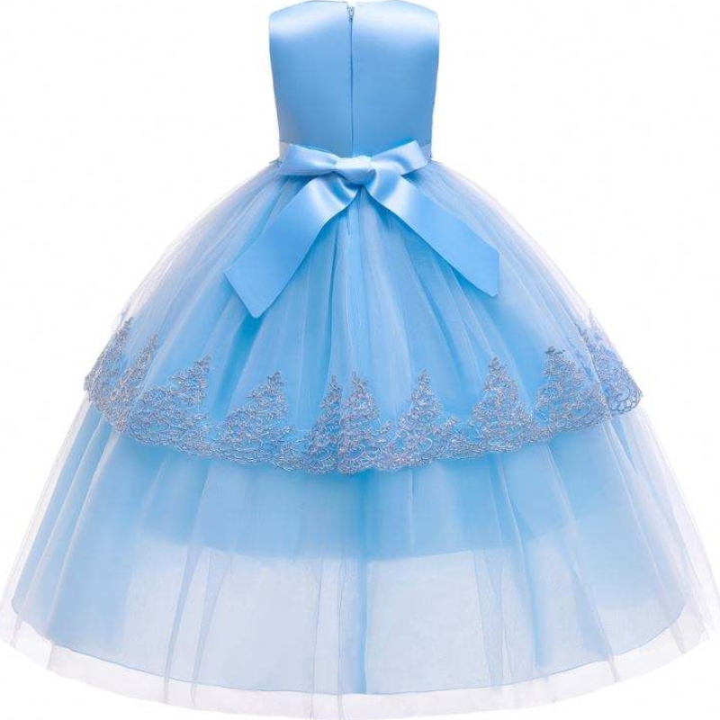 Baige Elegant Sequind Princess Dress Design для детской одежды девочки летние платья 2022