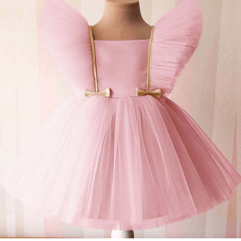 Baige New Kids Dress Playing Plant Plan Рукава для детей на день рождения платье L0816