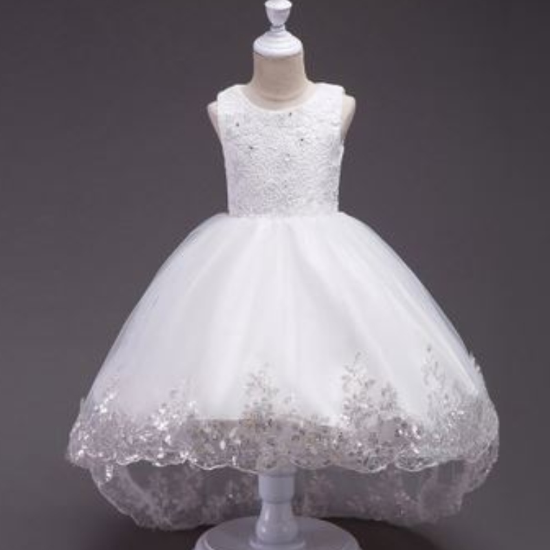 Baige Hot Sale Новое кружево Sequined Lovely Little Girl Платье цветочные детские девочки для вечеринки одежда в платьях