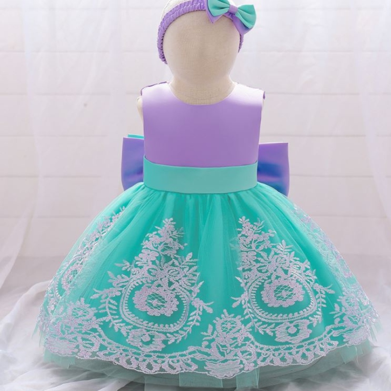 Baige 2021 Новый дизайн Baby Purple Match Flower Girls \\ 'Цветочные платья дети первое общениеn Платье для вечеринки по случаю дня рождения