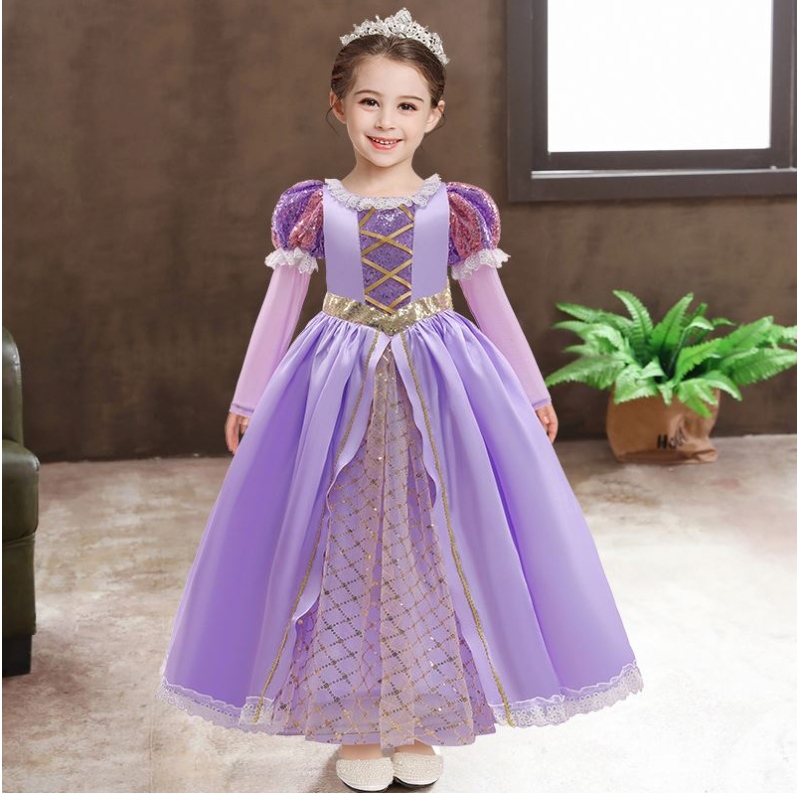Baige Girls Princess Sofia платье косплей костюм детские скинсы София многослойные с длинными рукавами детское карнавальное платье для вечеринки на Хэллоуин