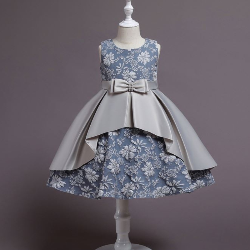 Baige Top Sale Girl Princess Party Dress 3-12-летняя детское крещение Design SD002