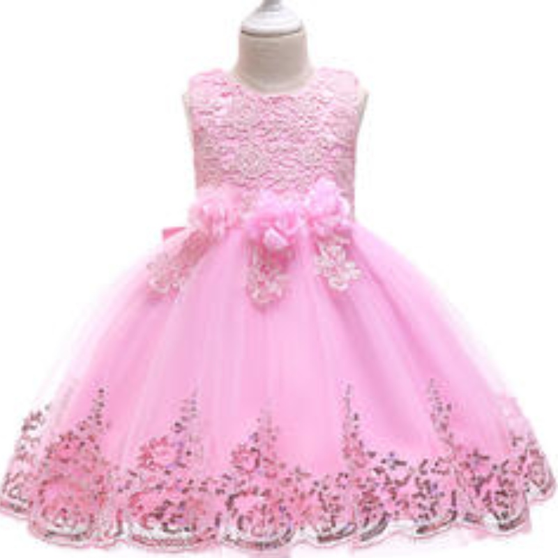 Baby Girl Flower Sequin Сетка