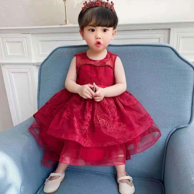 Baige Summer Kind Neworn Babo Girl Frock Design День рождения свадебное платье для вечеринки T1939XZ