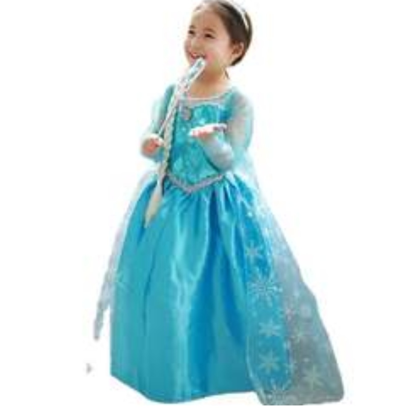 Замороженные эльза Анна костюм Elsa 2 платья на Хэллоуин Девочки с блестками с блестками