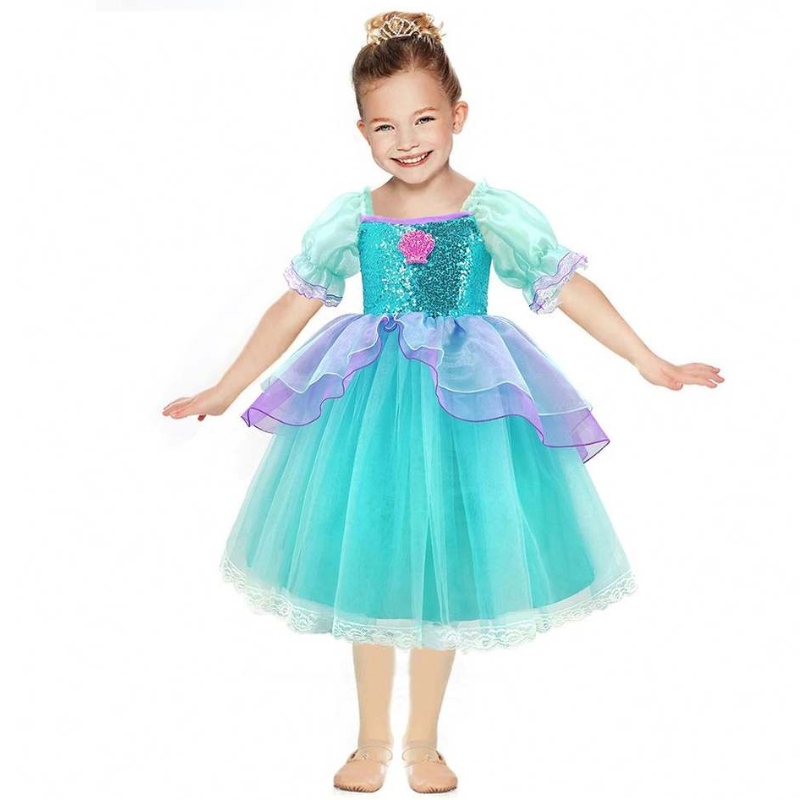 Baigelittle Mermaid Ariel Princess Drance Dress Costumes Dress Up Girls Girls Comsplay детское бальное платье