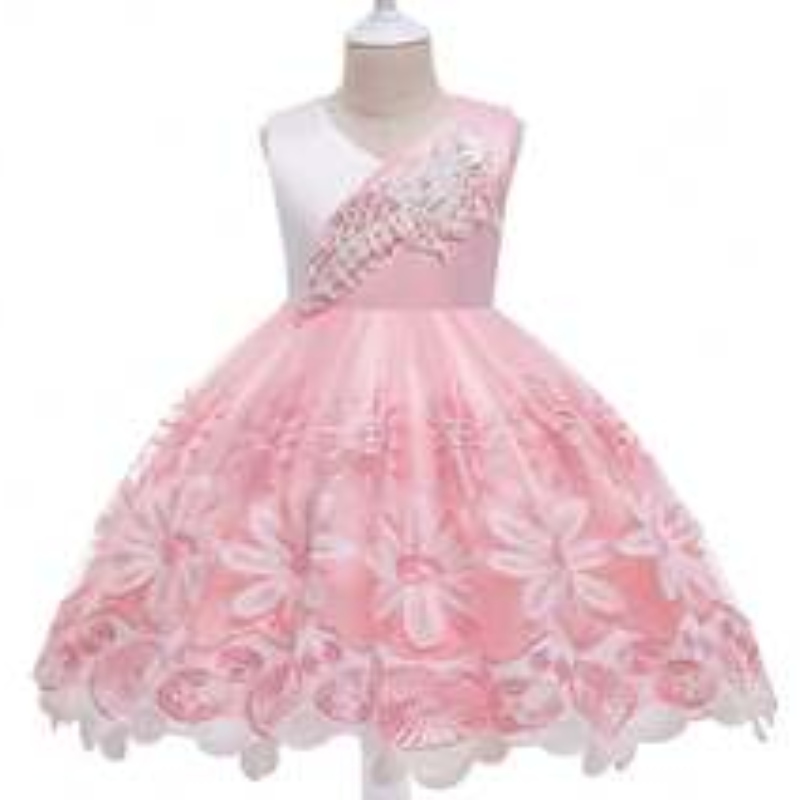 Baige Lovely Bowknot Sequined Baby Girl Платье на день рождения пушистое платье для вечеринки для ребенка платье для ребенка