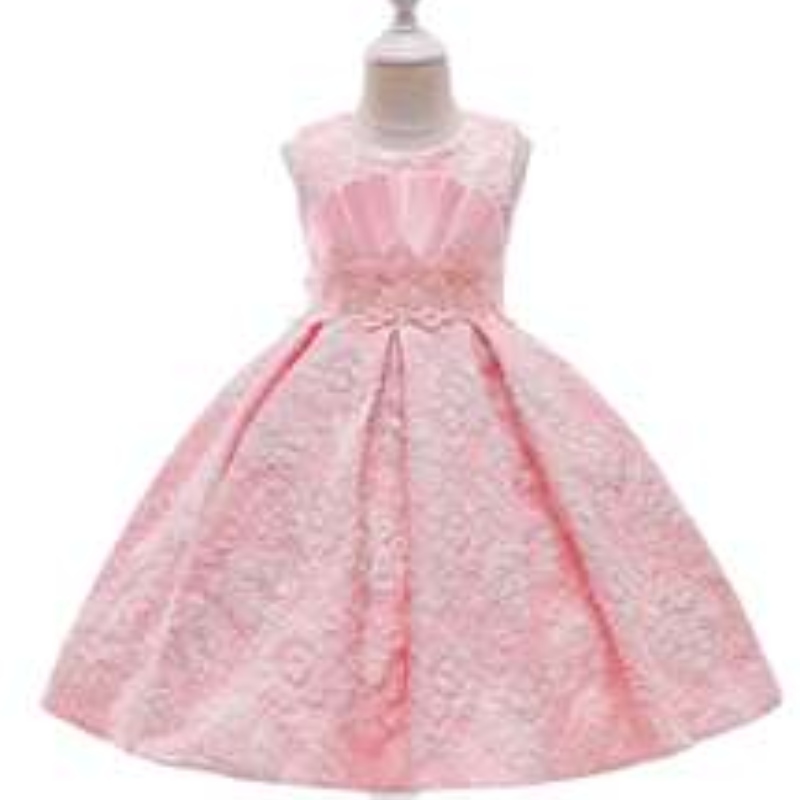 aigenew Fashion Stylejacquard Frocks Children Flower Girl 3-12 лет платья девочки L5253