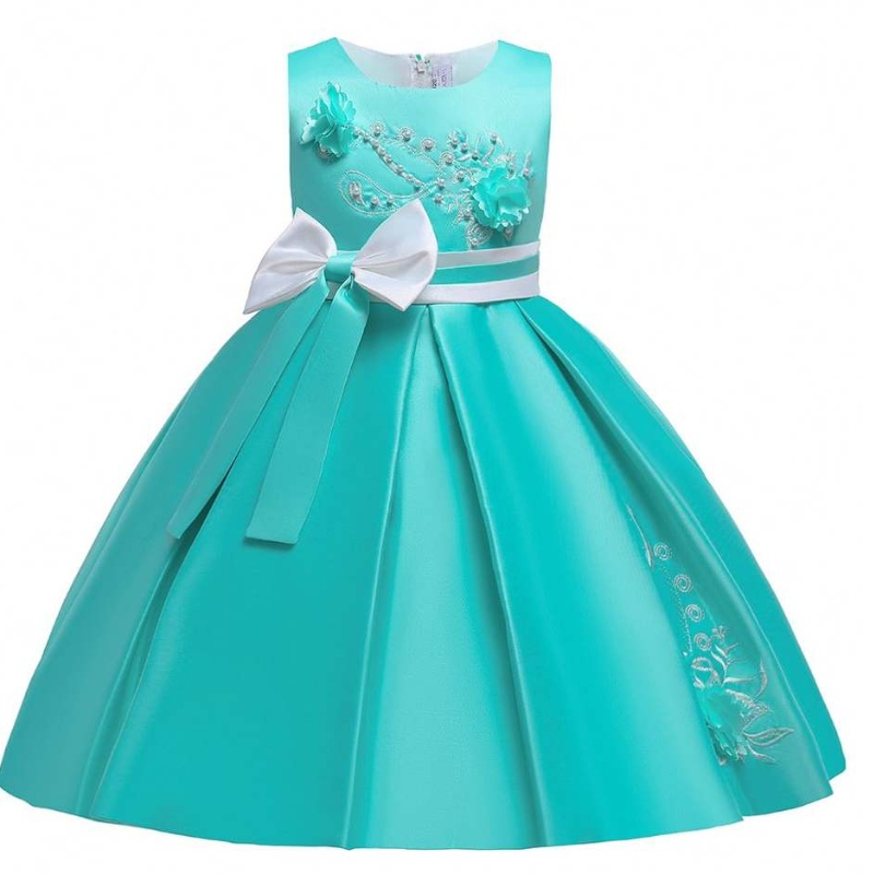 Baige Kids Girl Платье хлопковое свадебное свадебное платье на день рождения для девочек