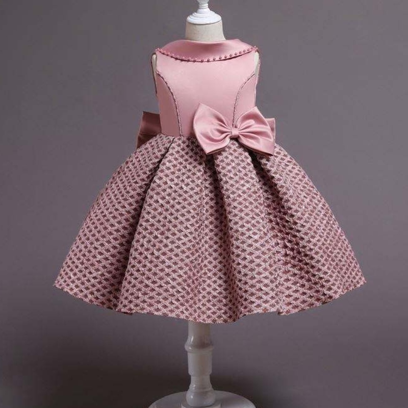 Baige Flower Girls Flaring Satin Beautiful Design Kids от 3 до 10 лет детское выступление DS001