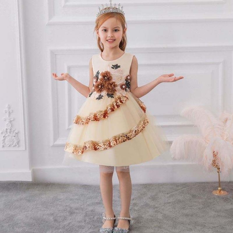 Baige Children Fancy Dress Girls Party Dressings India&Pakistan Clothing Girls \\ Seerfits Цветочные юбки L5148