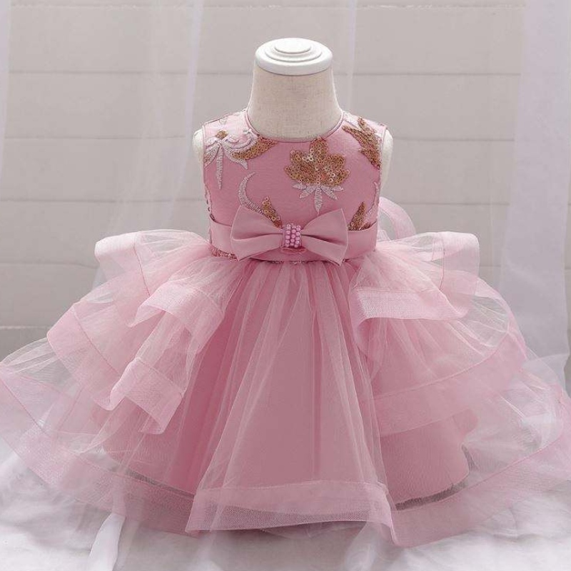 Новое прибытие Baby Girl Pufpy Wedding Dress Dritethding Drentle Fare Вечернее платье маленьких девочек L1929XZ