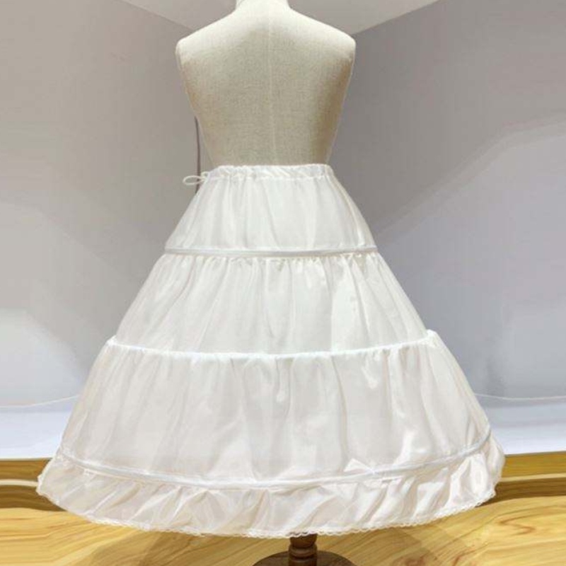 Baige Baby Girl Petticoat for Kids Long Wedding Dress Bustle Pannier для девочки Long Princess Dress Crinoline для цветочных девочек