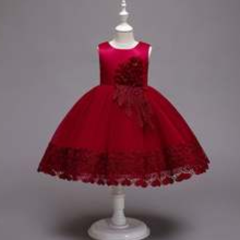Baige New Fashion Christmas Kids Party Dress 3 до 12 лет детская вечеринка Performance Performance Ball Plate 68032