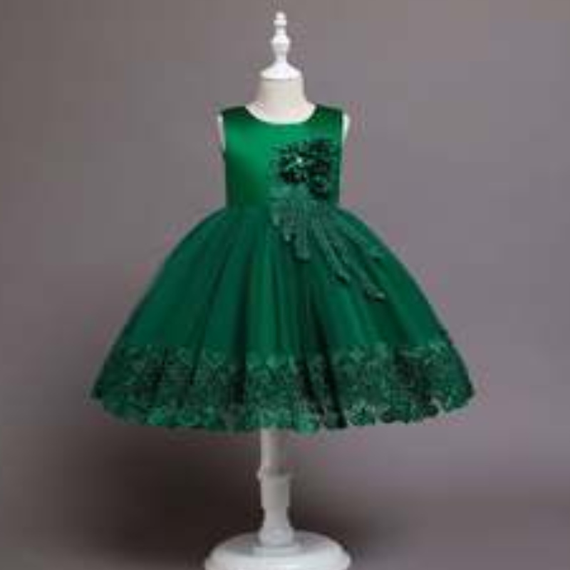 Baige New Fashion Christmas Kids Party Dress 3 до 12 лет детская вечеринка Performance Performance Ball Plate 68032