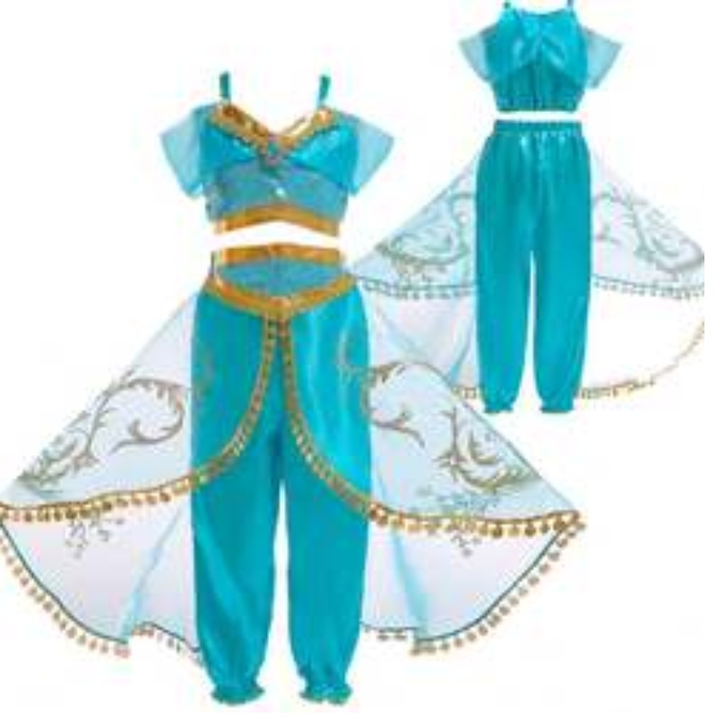 Baige Aladdin Cosplay Princess Jasmine Costum